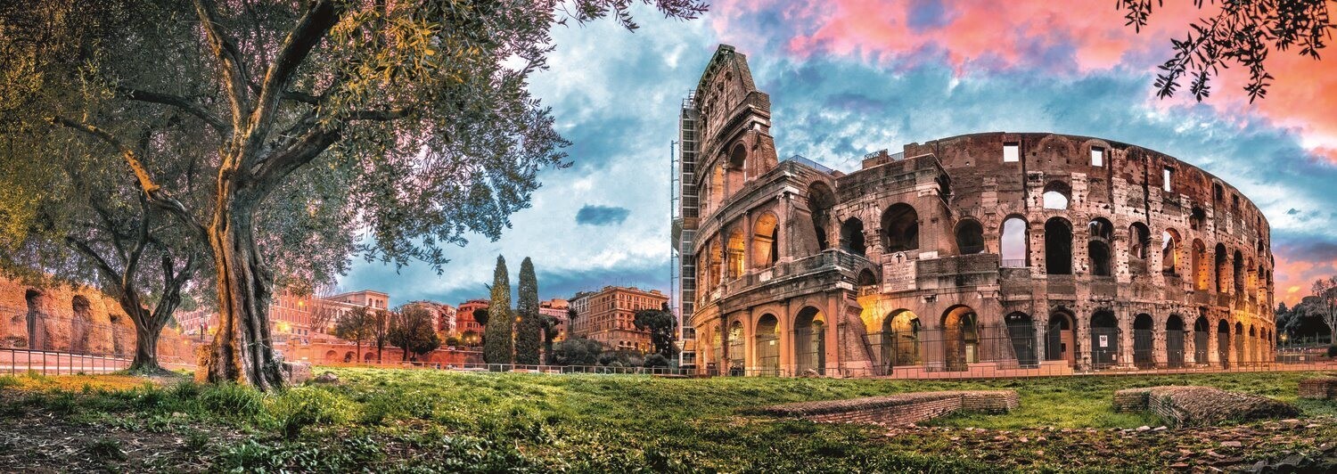 Trefl Panoramatické puzzle Koloseum za úsvitu 1000 dielikov