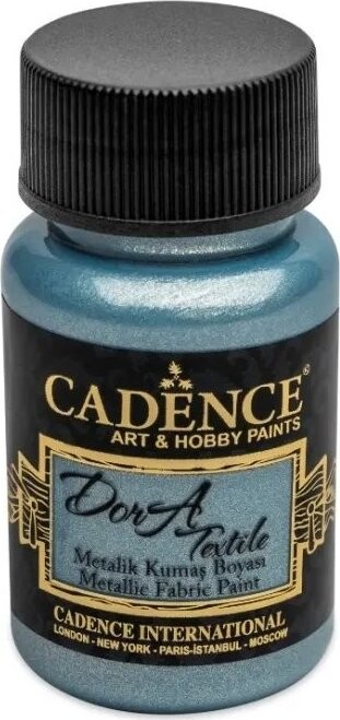 Cadence Metalická farba na textil 50 ml, svetlá modrá