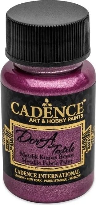 Cadence Metalická farba na textil 50 ml, cyklámenová ružová