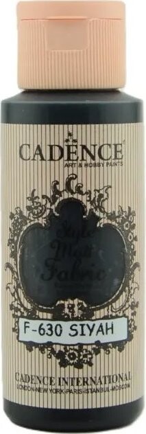 Cadence Farba na textil 59 ml, čierna