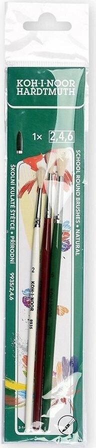 KOH-I-NOOR 9935 okrúhle, veľkosť 2, 4 a 6 – sada 3 ks