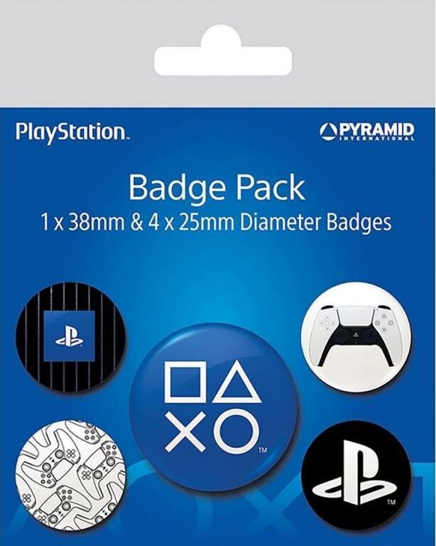 Playstation – odznaky 5 kusov