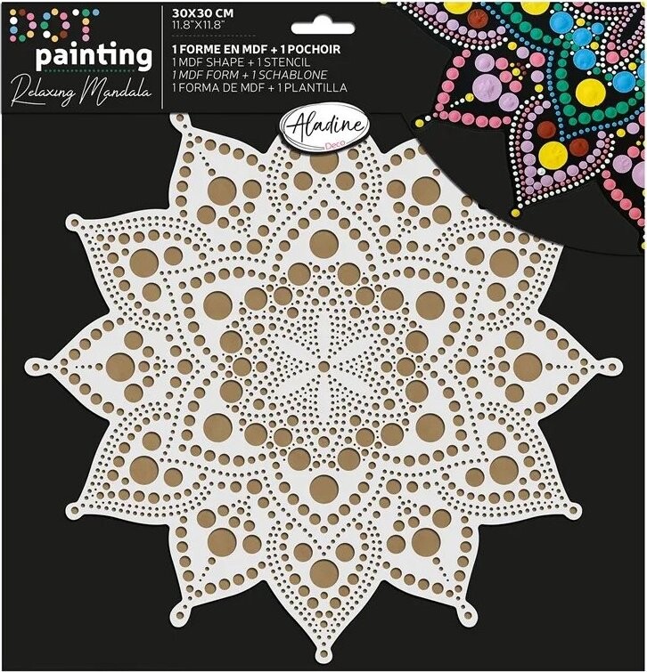 Aladine Súprava na bodkovanie 30 cm Mandala 2