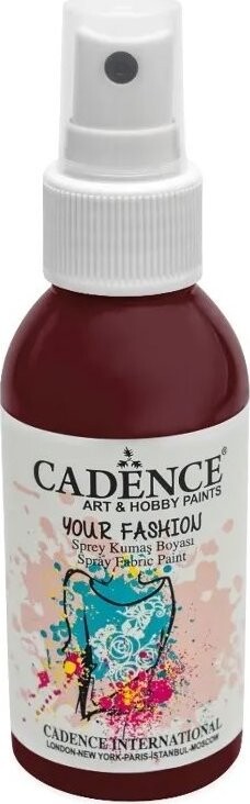 Cadence Farba na textil v spreji 100 ml, bordó