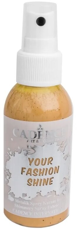 Cadence Perleťová farba na textil v spreji 100 ml, zlatá
