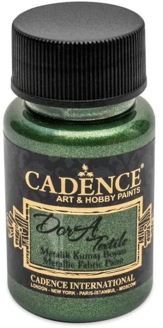 Cadence Metalická farba na textil 50 ml, zelená