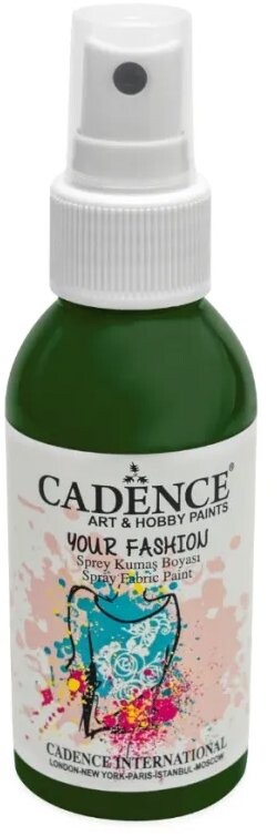 Cadence Farba na textil v spreji 100 ml, tmavá zelená