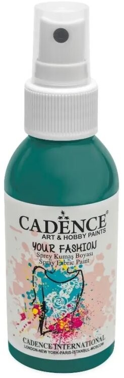 Cadence Farba na textil v spreji 100 ml, smaragdová zelená
