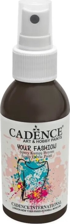 Cadence Farba na textil v spreji 100 ml, hnedá