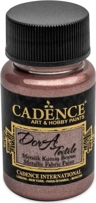 Cadence Metalická farba na textil 50 ml, staroružová