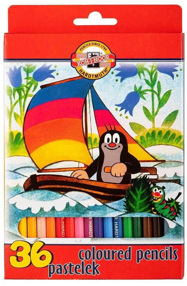 Koh-i-noor Súprava školských pasteliek Krtko, 36 ks