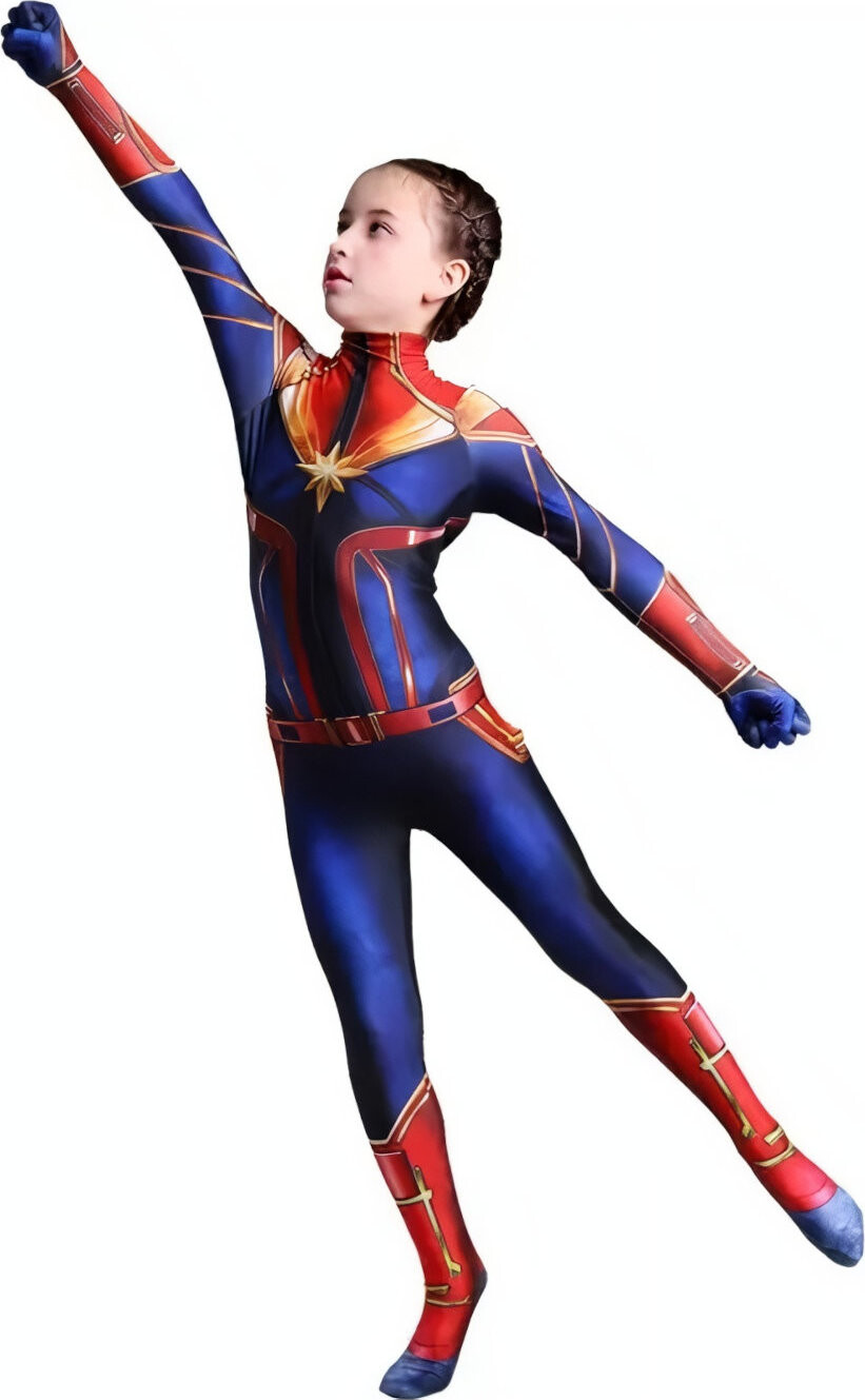 FunCo Kostým Superhrdinka Captain Marvel 122-134