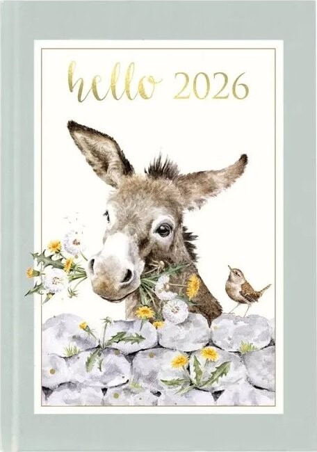 Wrendale Designs Týždenný diár 2026 Somárik