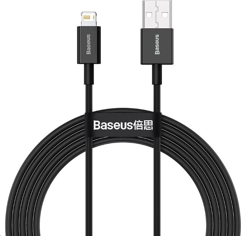 Baseus Superior Series rýchlonabíjací kábel USB/Lightning 2,4 A 1 m čierny
