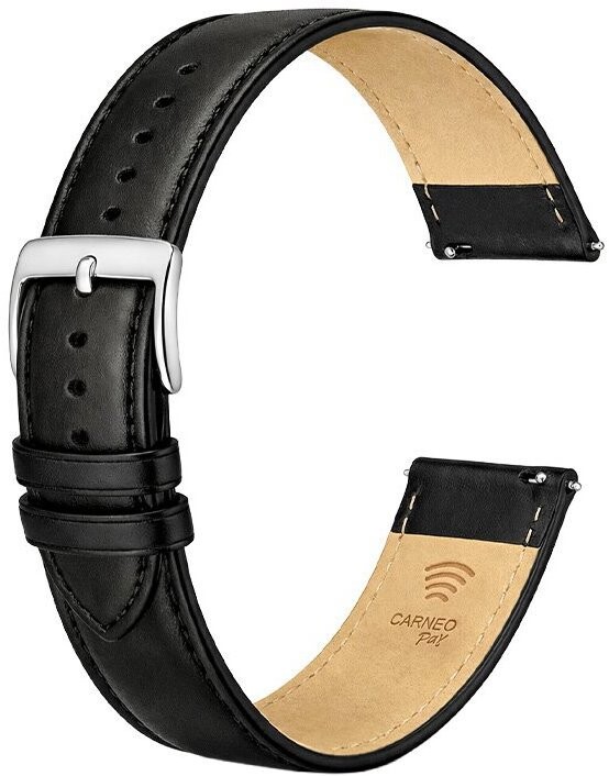 CARNEO PAY kožený 22 mm black