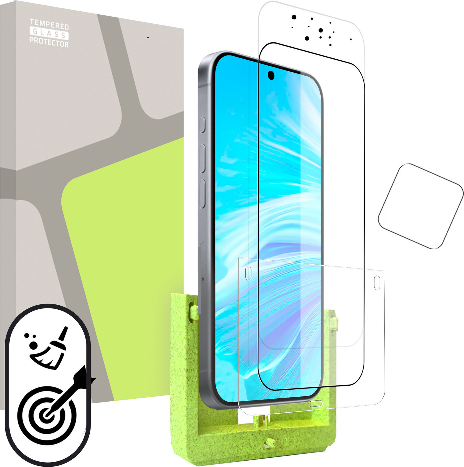 Tempered Glass Protector pre Xiaomi 14 (SAMOINŠTALAČNÝ APLIKÁTOR) + sklo na kameru