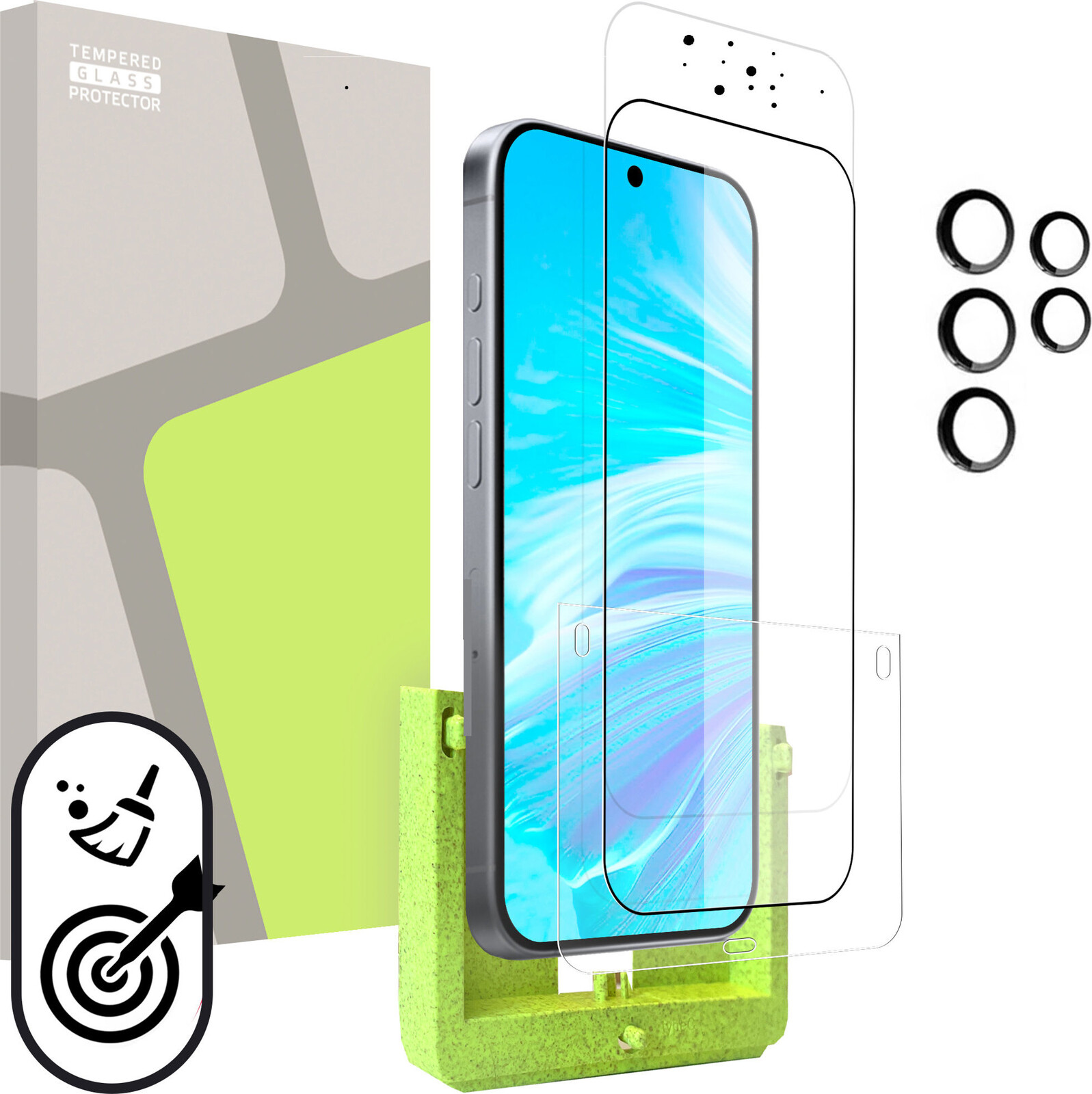 Tempered Glass Protector pre Samsung Galaxy S25 Ultra (SAMOINŠTALAČNÝ APLIKÁTOR) + sklo na kameru