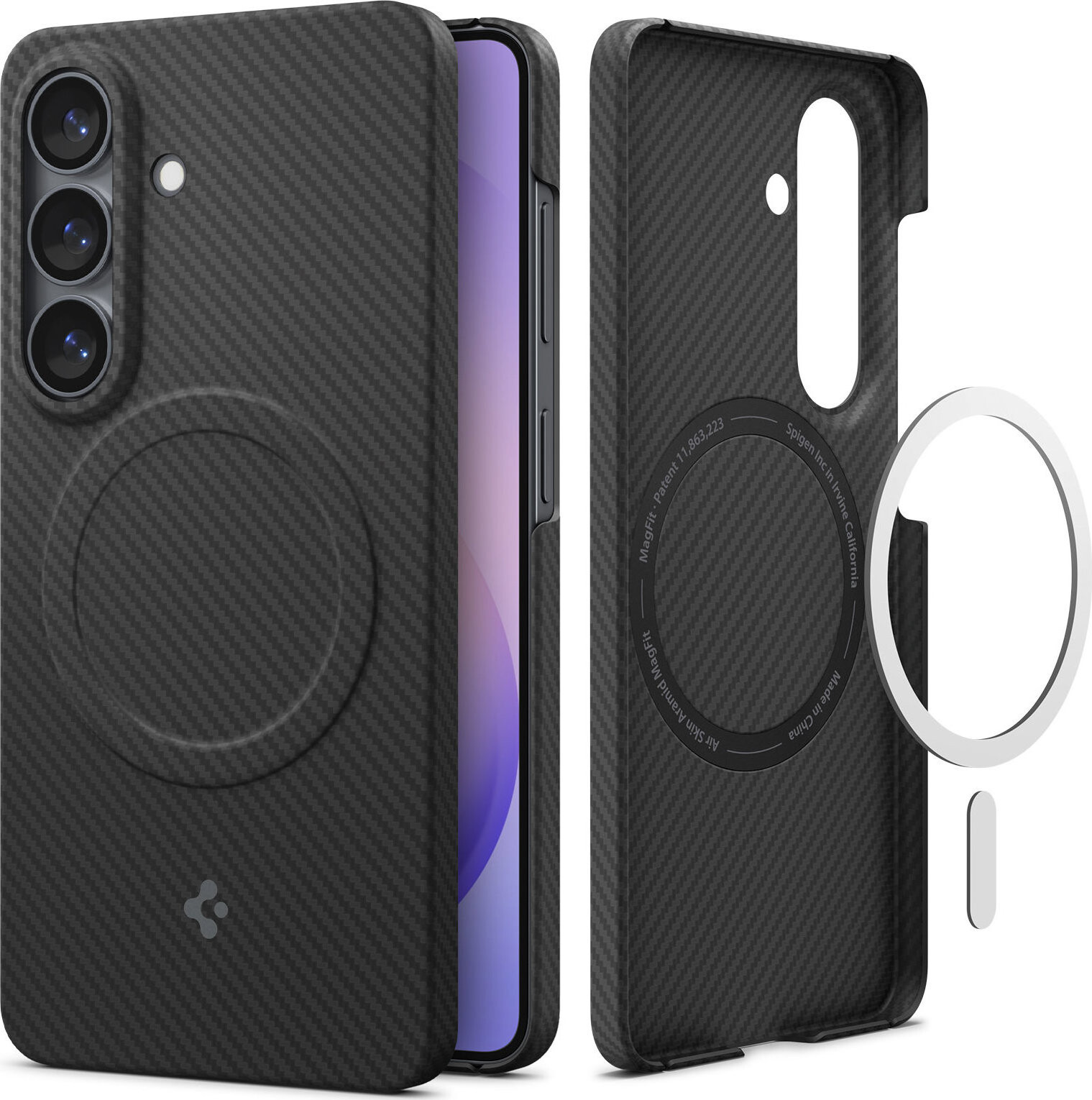Spigen Air Skin Aramid MagSafe Black Samsung Galaxy S26