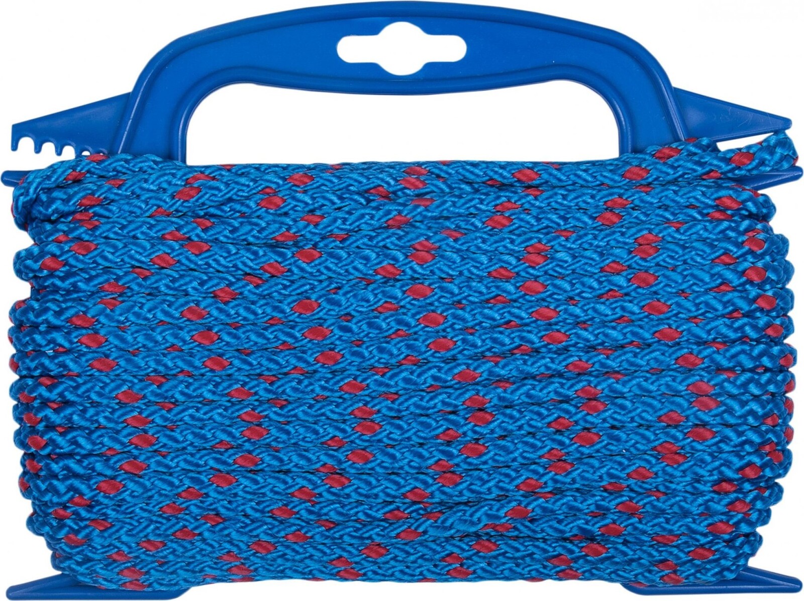 CONNEX PP Lano pletené 8-pramenné, 6 mm × 20 m, modré/červené, navíjač DY2701701