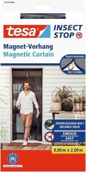 TESA Magnetická sieť na ochranu proti hmyzu, antracitová