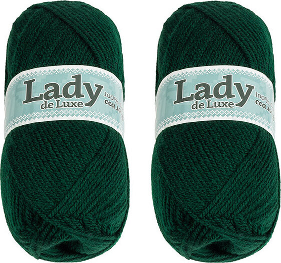 BELLATEX Lady NGM de luxe 100 g set 2 ks - 988 tm. zelená