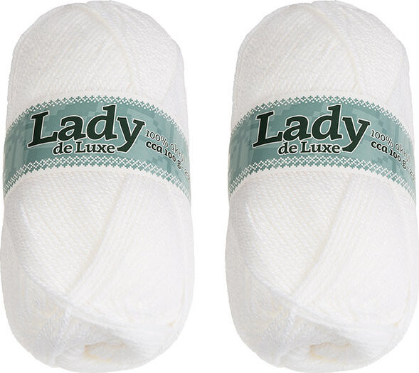 BELLATEX Lady NGM de luxe 100 g set 2 ks - 1100 bílá