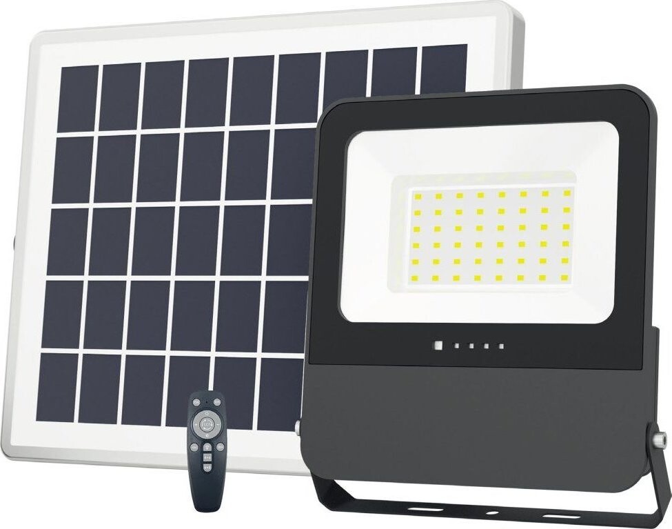 Tesla LED solárne s mikrovlnným senzorom 10 W, 1000 lm, 3.2 V, CCT, 90st