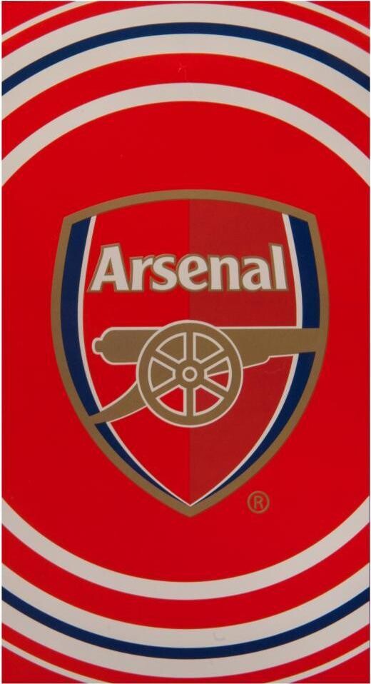 FotbalFans Osuška Arsenal FC, červená, 100% bavlna, 70 × 140 cm