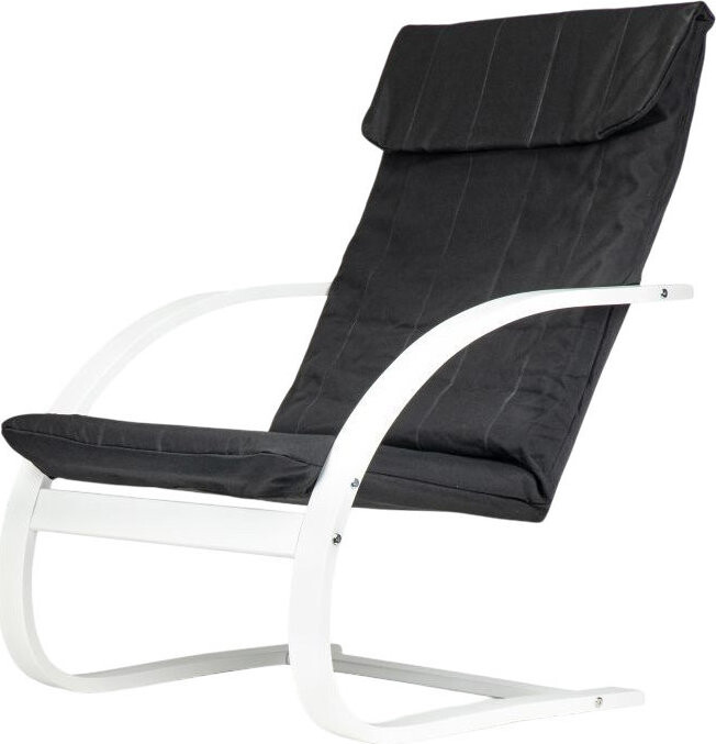 ModernHome TXWQM-31 Finské houpací křeslo bílo-černé