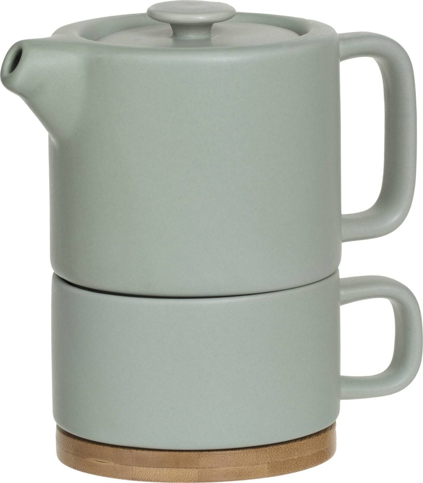 Secret de Gourmet Kanvička na čaj so šálkou Nature, 400 + 250 ml, farba mäty