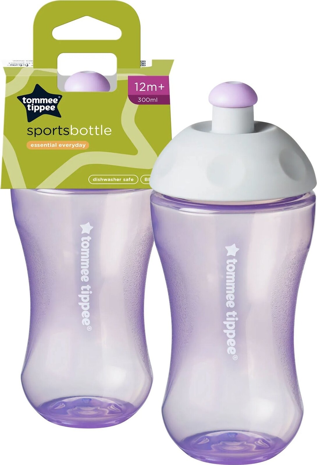 Tommee Tippee športová fľaša 300 ml, 12m+, modrá alebo fialová