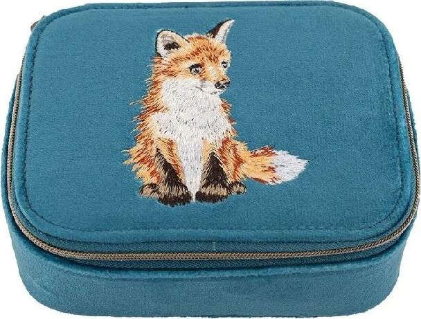 Wrendale Designs Vyšívané cestovné puzdro na šperky Líška