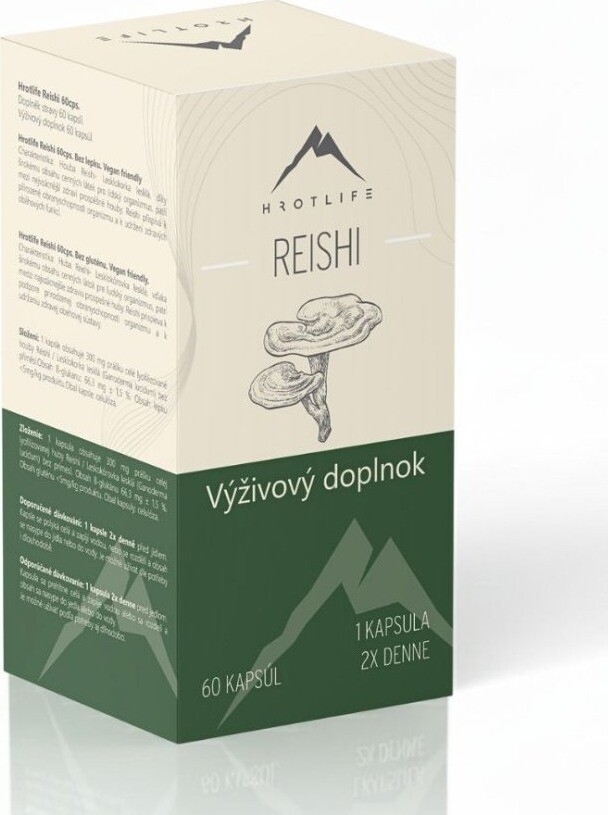 Hrotlife Reishi 60 kapslí