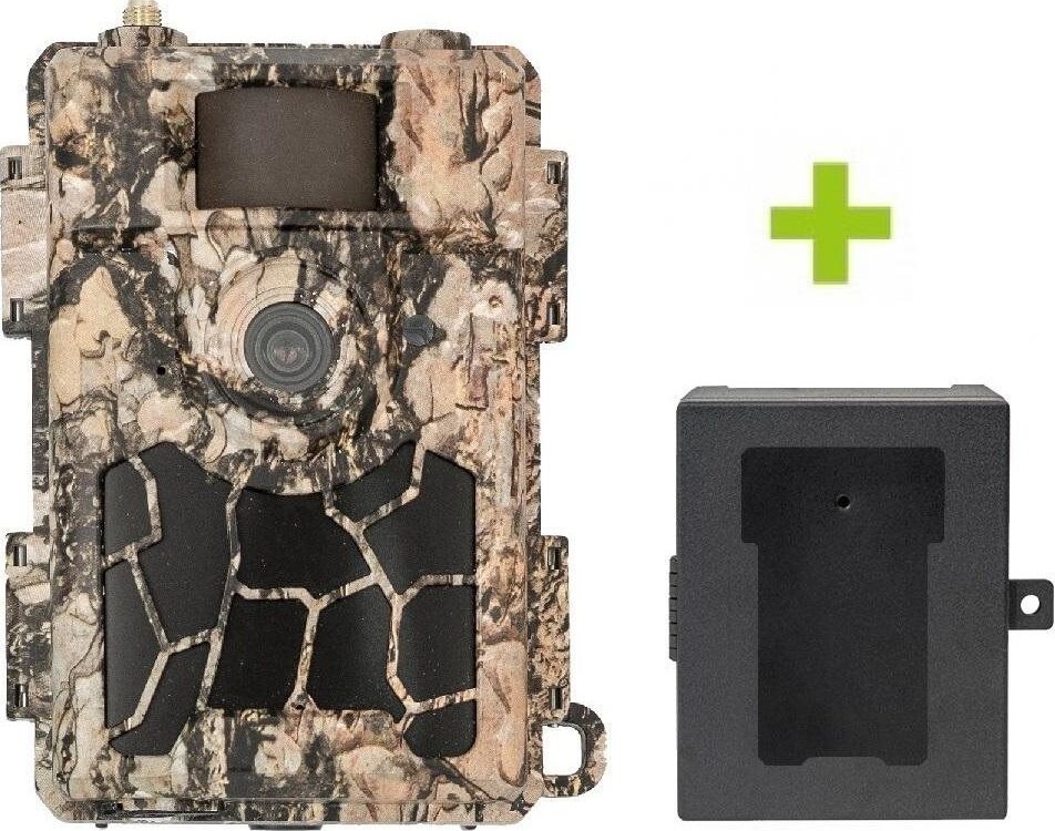 OXE Spider 4G a kovový box + 32 GB SD karta, statív a 8 ks batérií