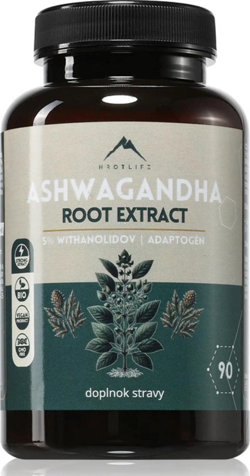 Hrotlife Ashwagandha 90 kapslí