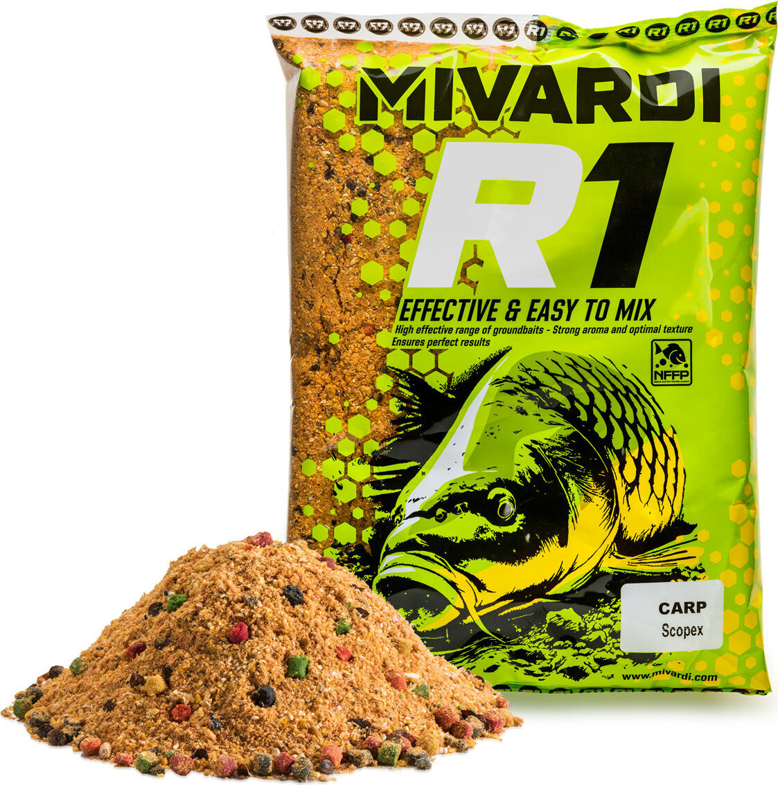 Mivardi Vnadiaca zmes R1 CARP 1,4 kg Scopex