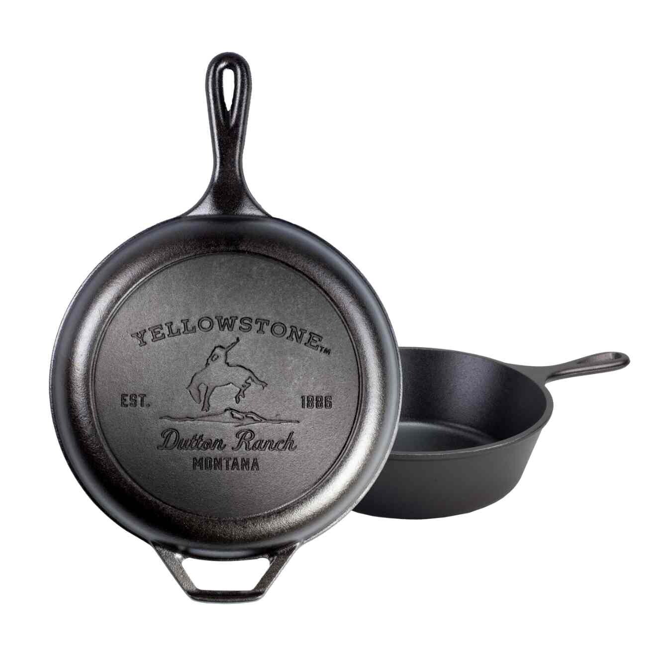 Servírovacia panvica YELLOWSTONE 26 cm, dvojitá, liatina, Lodge