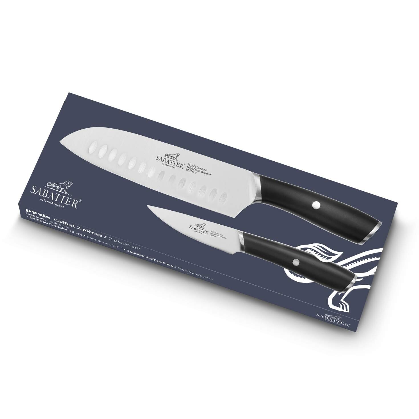 Sada nožov PYXIS INOX, sada 2 ks, nerezové nity, Lion Sabatier