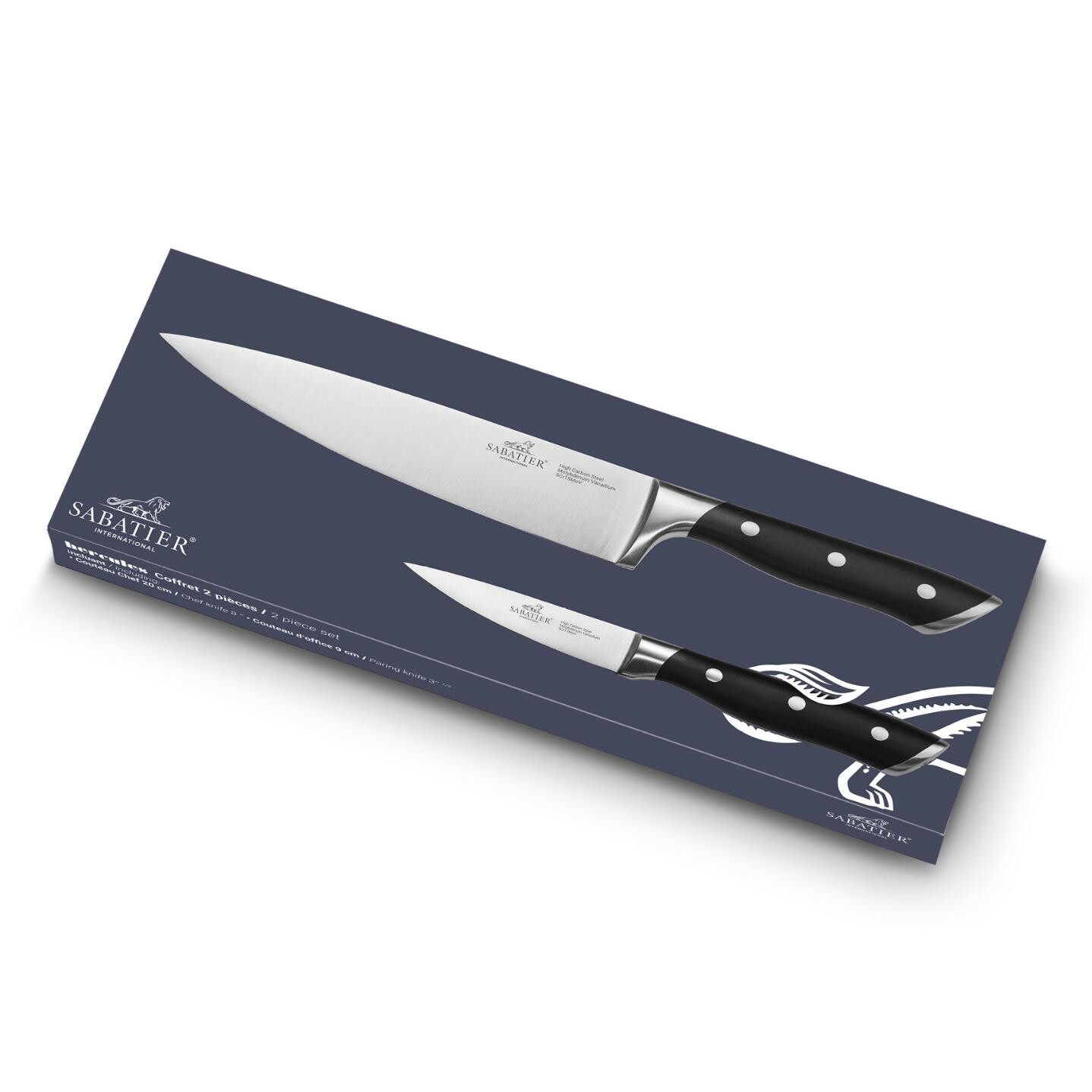 Sada nožov HERCULES INOX, sada 2 ks, nerezové nity, Lion Sabatier