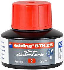 Atrament Edding BTK25 červený 25ml do popisovačov na tabule