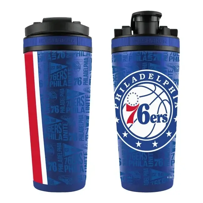 WinCraft NBA 26oz 4D Stainless Steel Ice Shaker Philadelphia 76ers - UNI