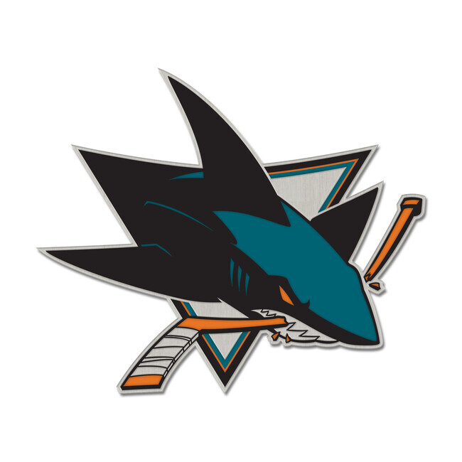 WinCraft NHL Enamel Pin Jewelry Card San Jose Sharks - UNI