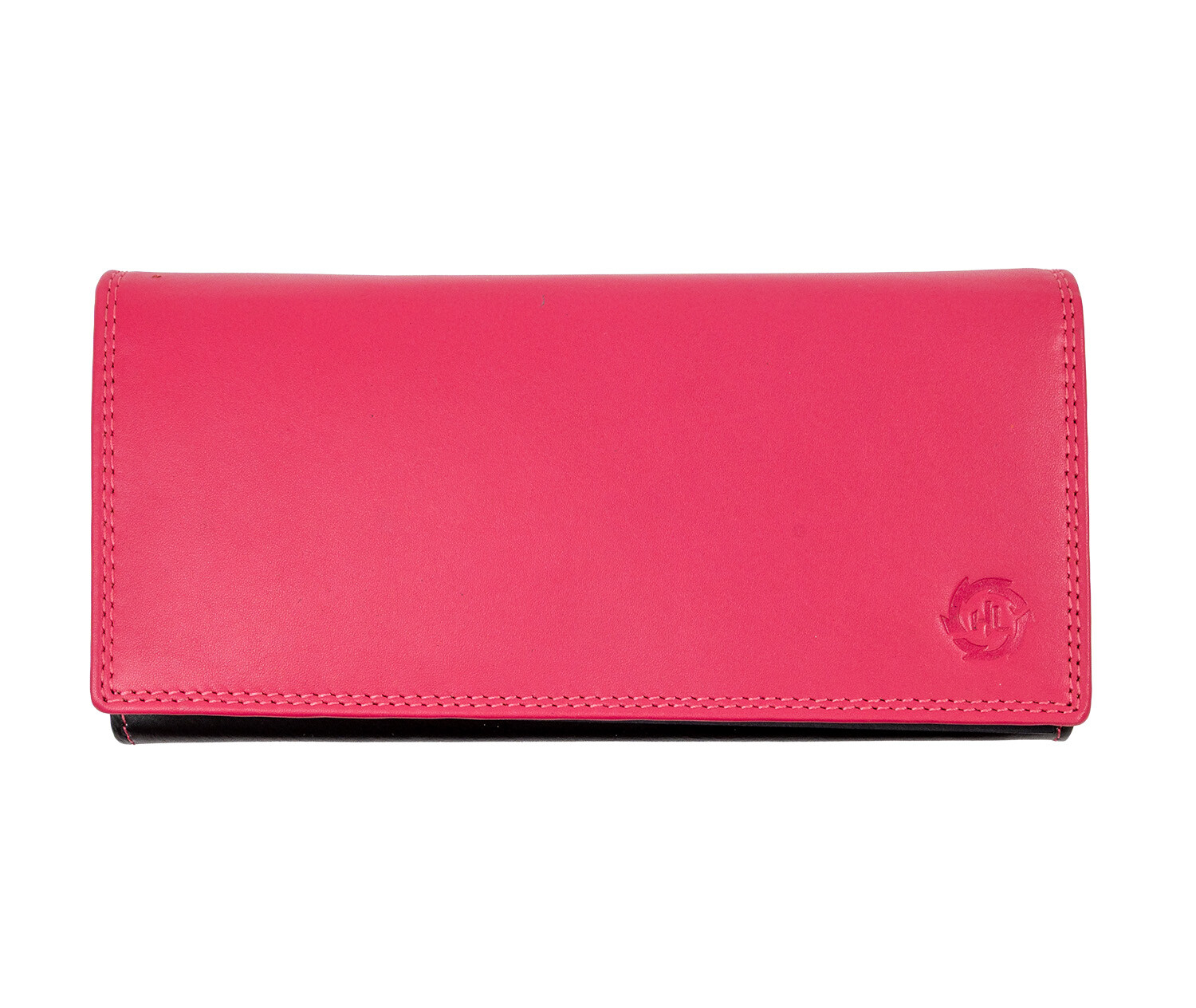 HL Dámska kožená peňaženka z pravej kože 20 x 10 cm - ružová