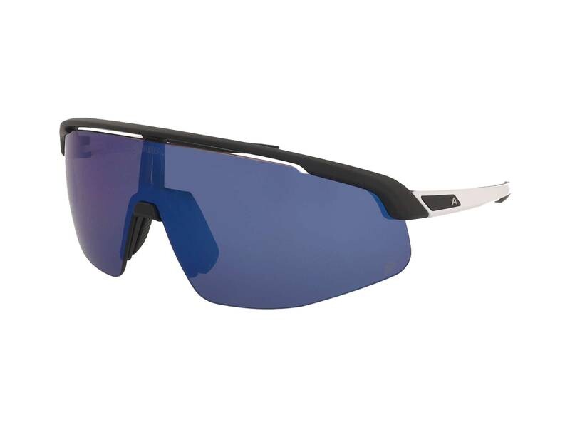 Alpina Turbo Pro Q Black-White Matt/Blue Mirror