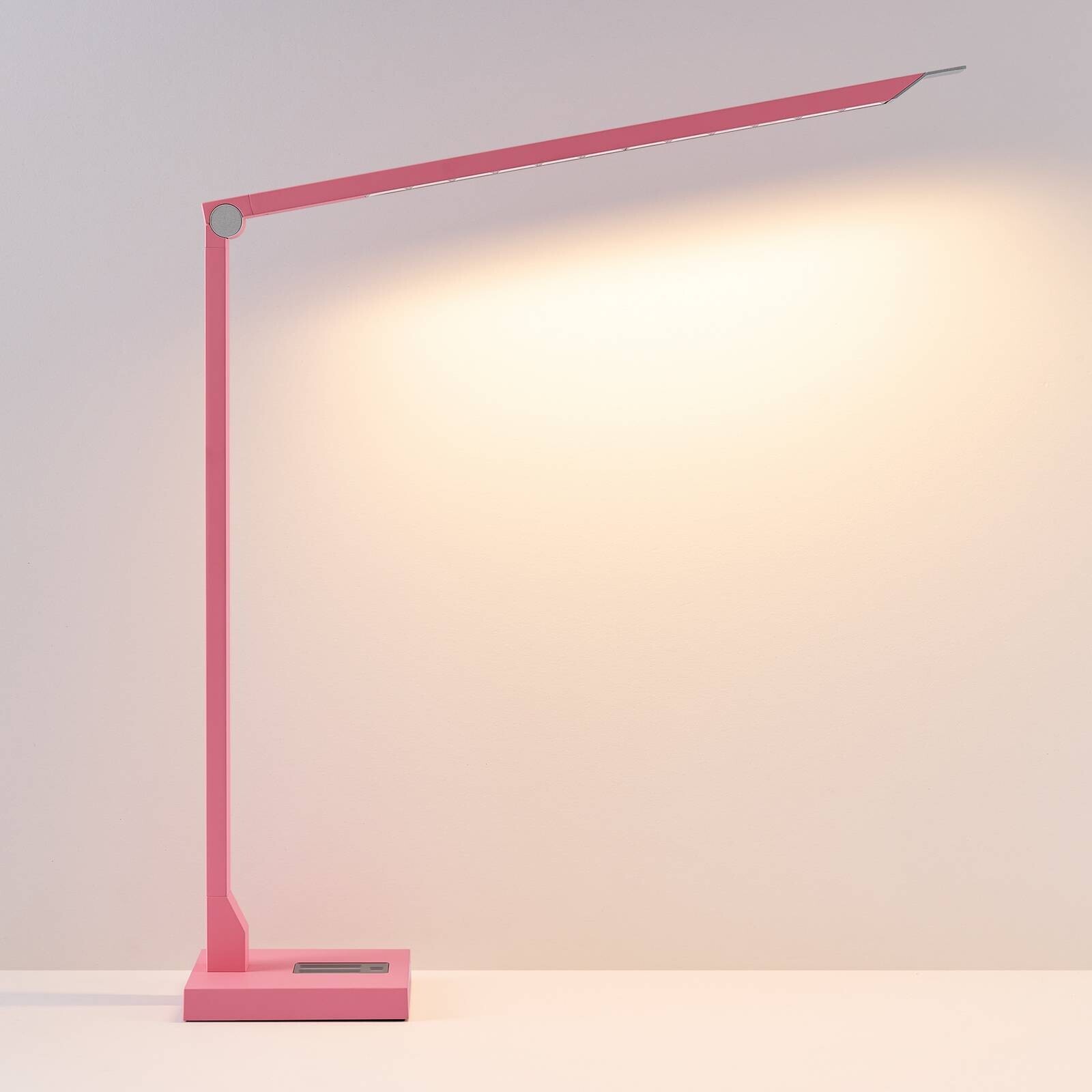 LED stolná lampa FLOYD ACCU, ružová, 55 cm, CCT, stmievateľné