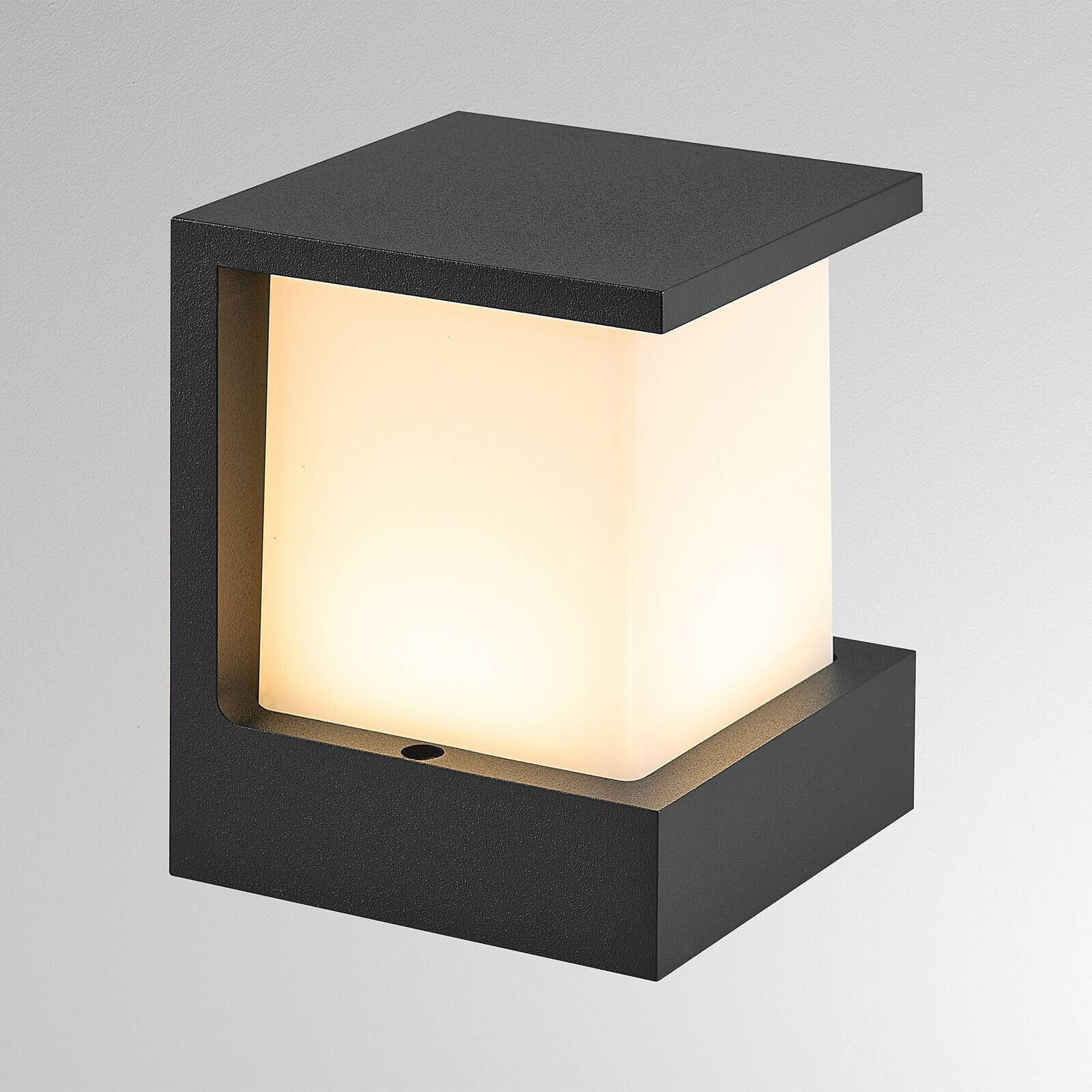 Vonkajšie nástenné svietidlo FYNN-Y, antracitová, 12 cm, IP65, CCT