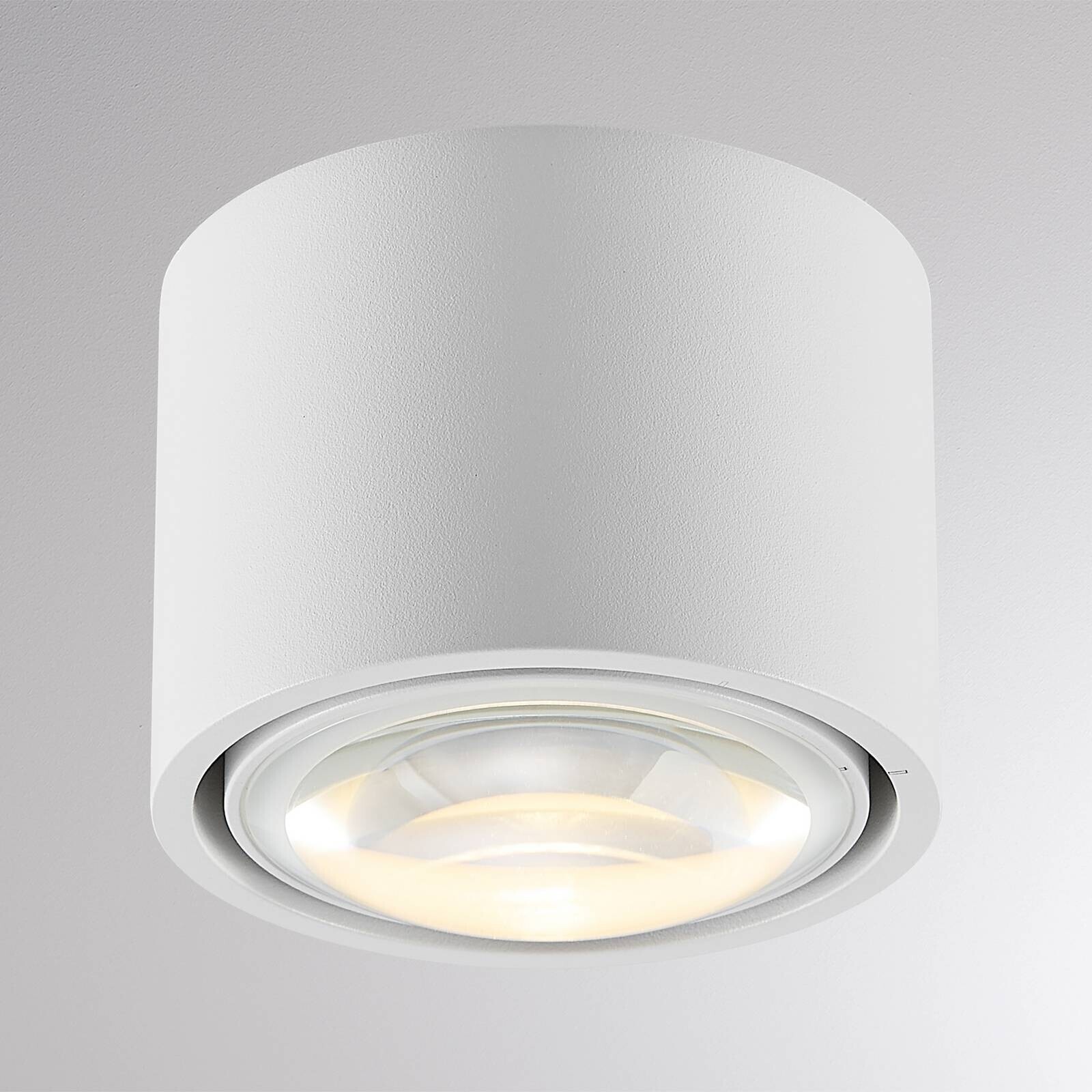 Vonkajšia stropná LED lampa MAG MINI, biela, Ø 9 cm, CCT, stmievateľné, IP44