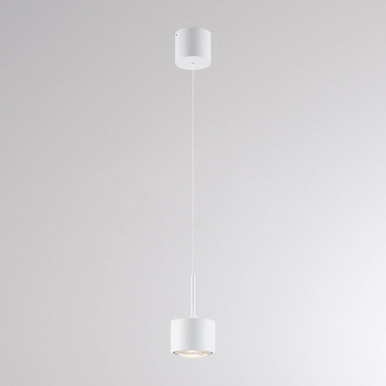 LED závesné svietidlo MAG MINI, biele, Ø 9 cm, CCT, stmievateľné, kovové