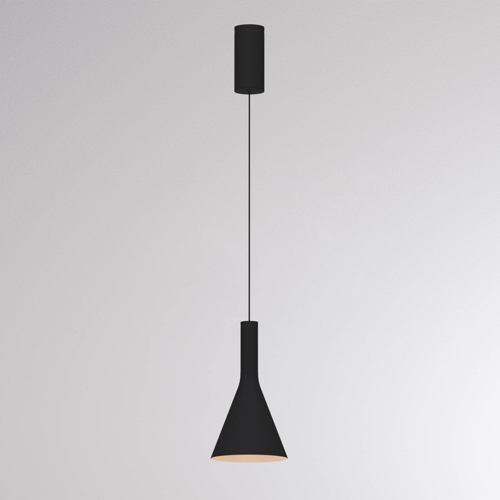 LED závesné svietidlo LORA I, čierne, Ø 15 cm, stmievateľné, 40°, CCT