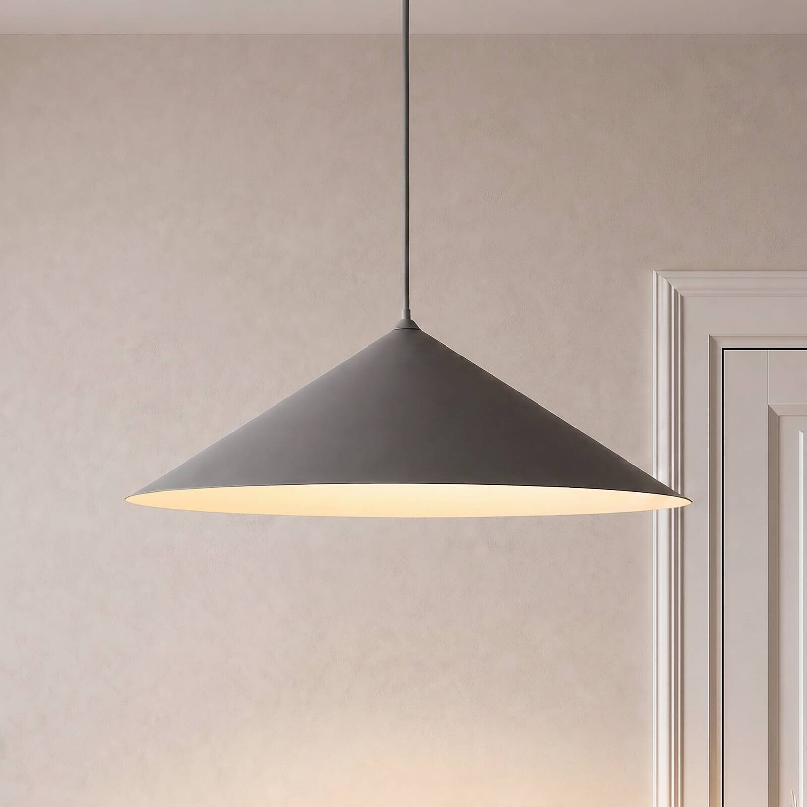 Závesné svietidlo Lume XL, hnedé, kov, Ø 49 cm, GX53
